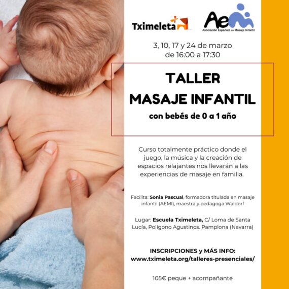 Taller presencial: Masaje Infantil -1 años – tximeleta